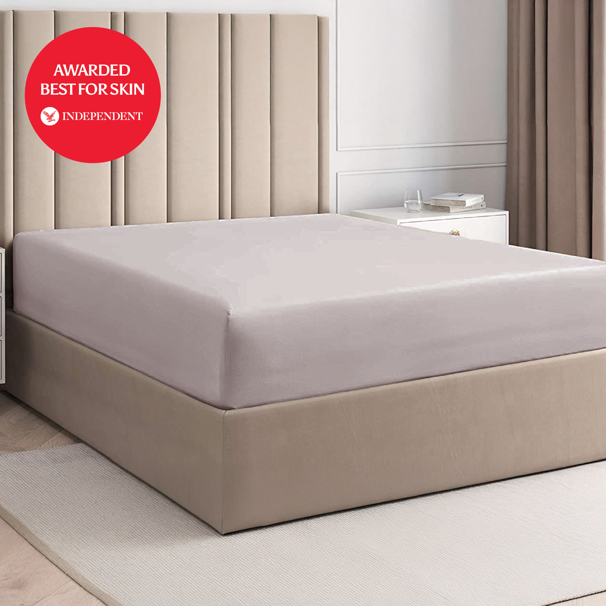 100% Organic Bamboo Silk Deep Fitted Sheet