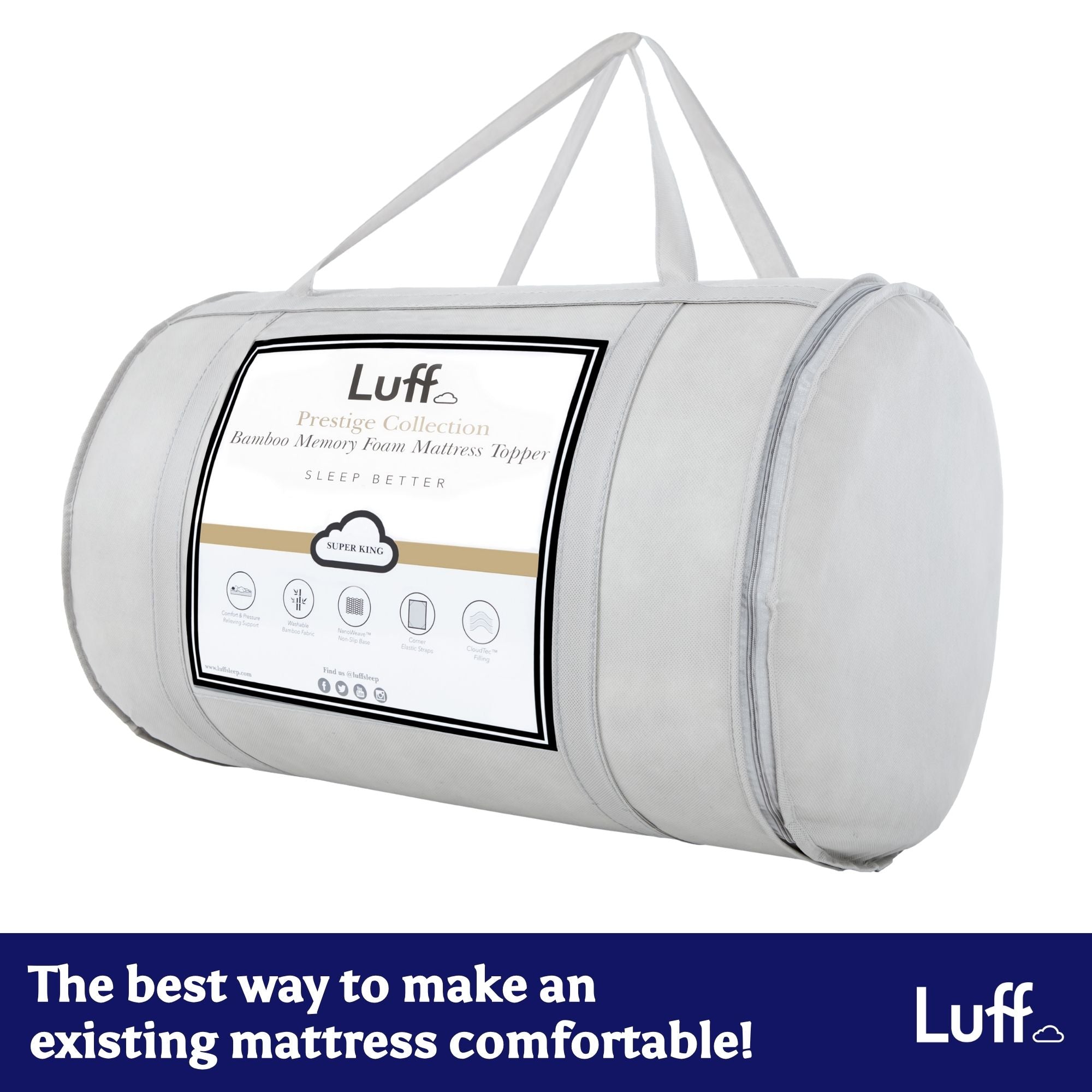 The Prestige Bamboo Mattress Topper - Luff Sleep