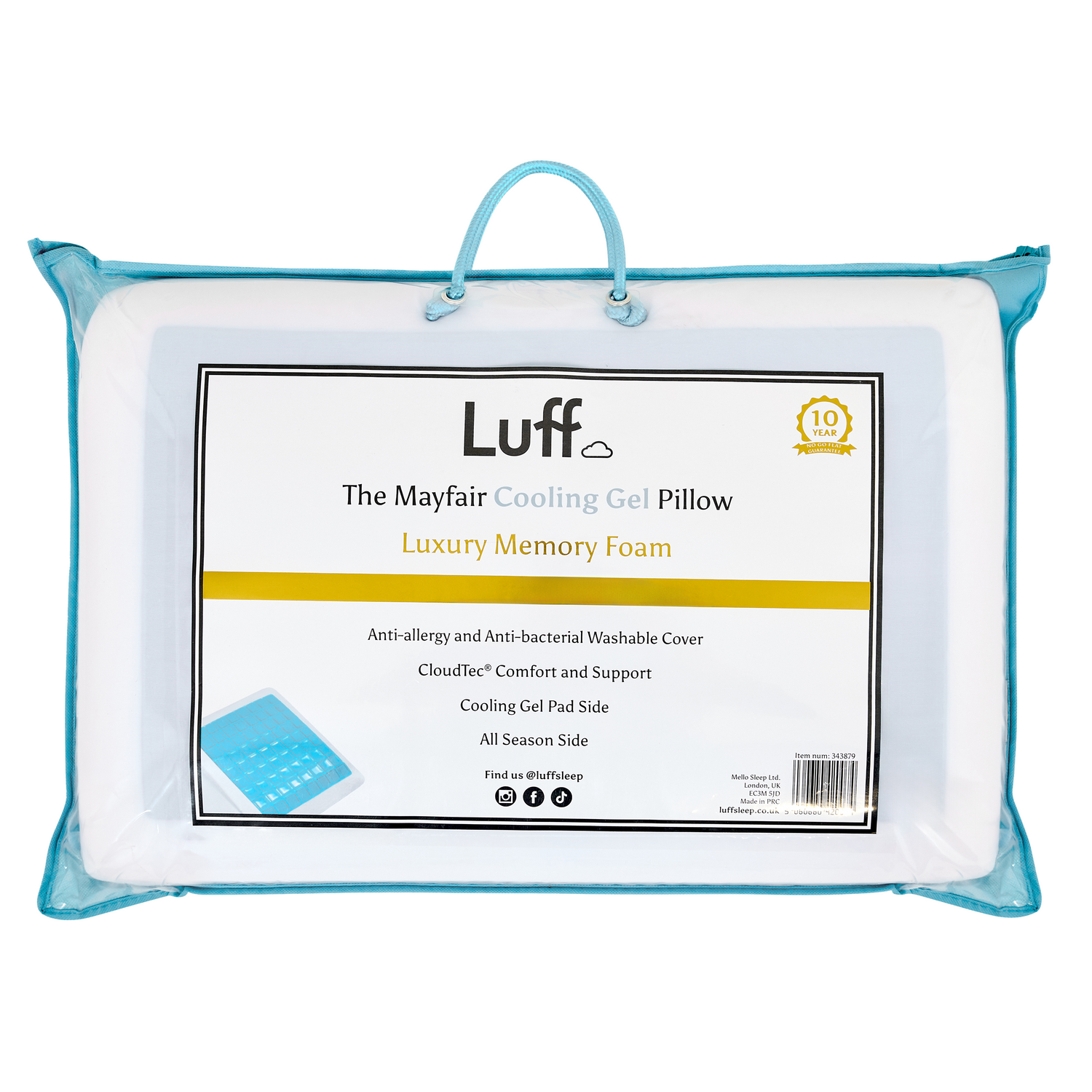 The Mayfair Cooling Gel Pillow (TEST) - Luff Sleep
