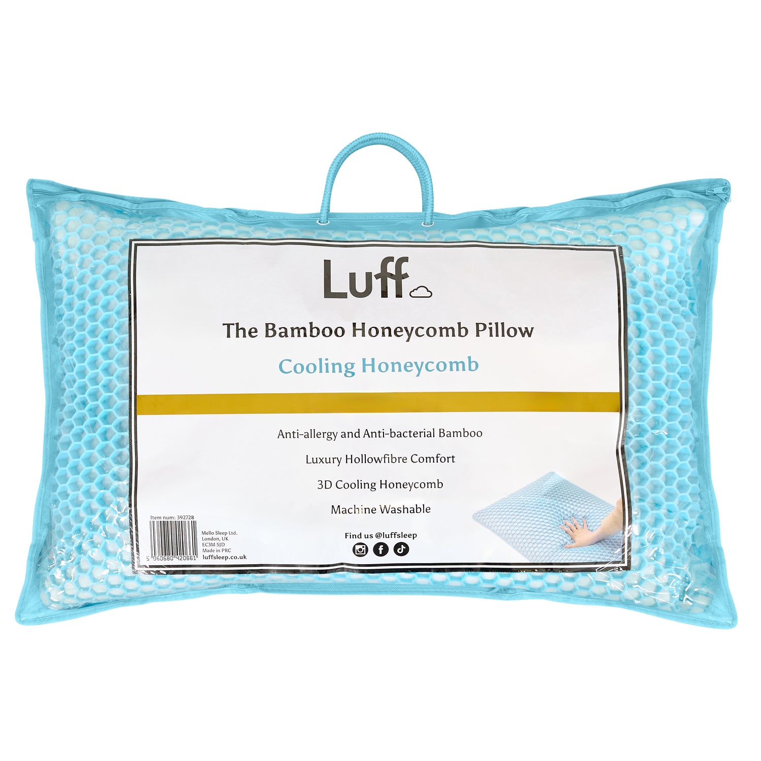The Bamboo Honeycomb Pillow - Luff Sleep