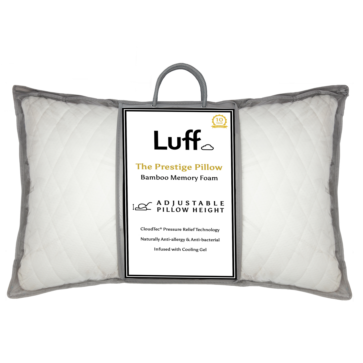 The Prestige Adjustable Bamboo Pillow - Luff Sleep