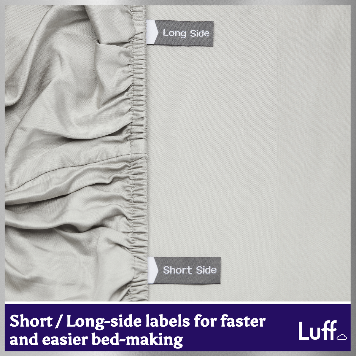 SilverLining® Organic Bamboo Silk Deep Fitted Sheet - Luff Sleep