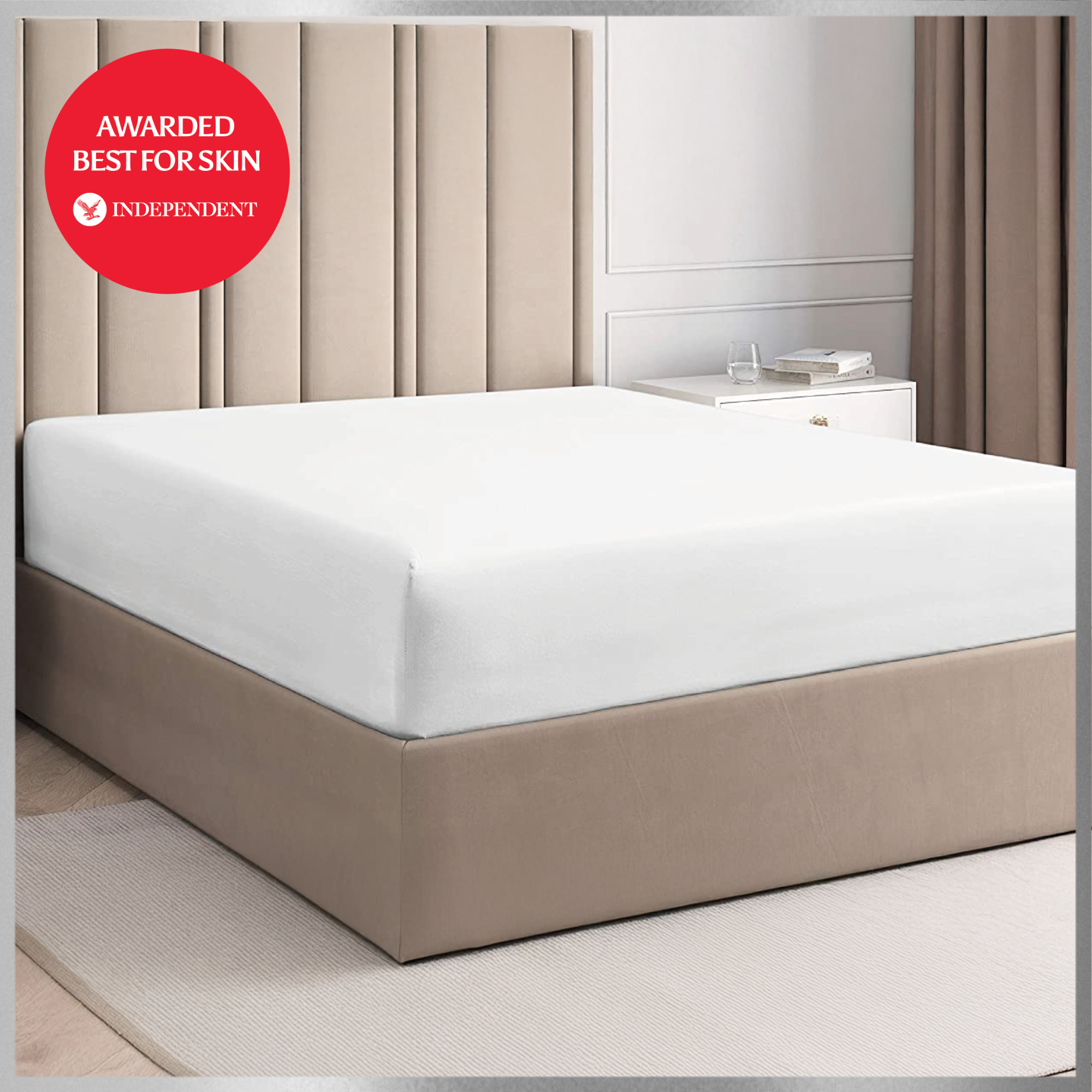 SilverLining® Organic Bamboo Silk Deep Fitted Sheet