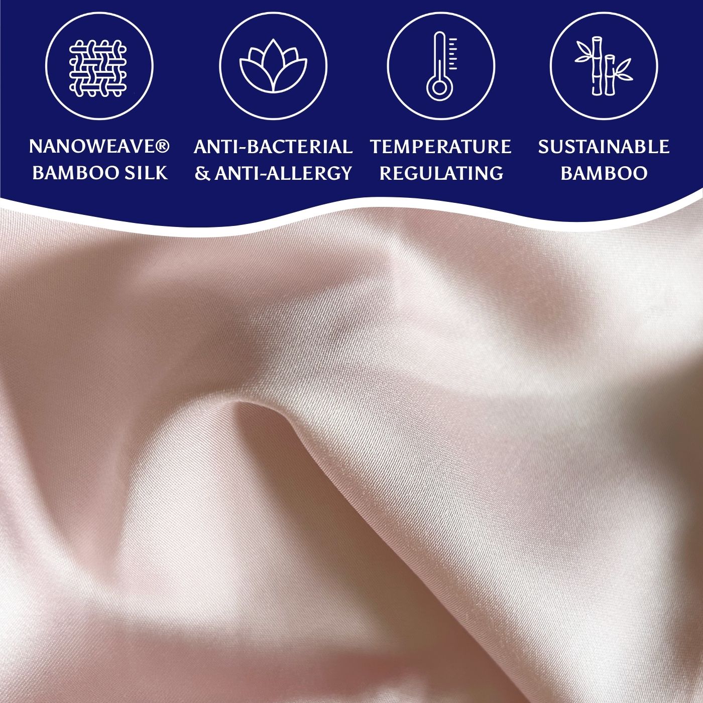 100% Organic Bamboo Silk Pillowcases