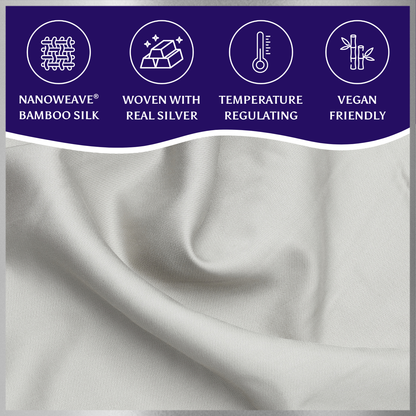 SilverLining® Organic Bamboo Silk Pillowcases (2 Pack)