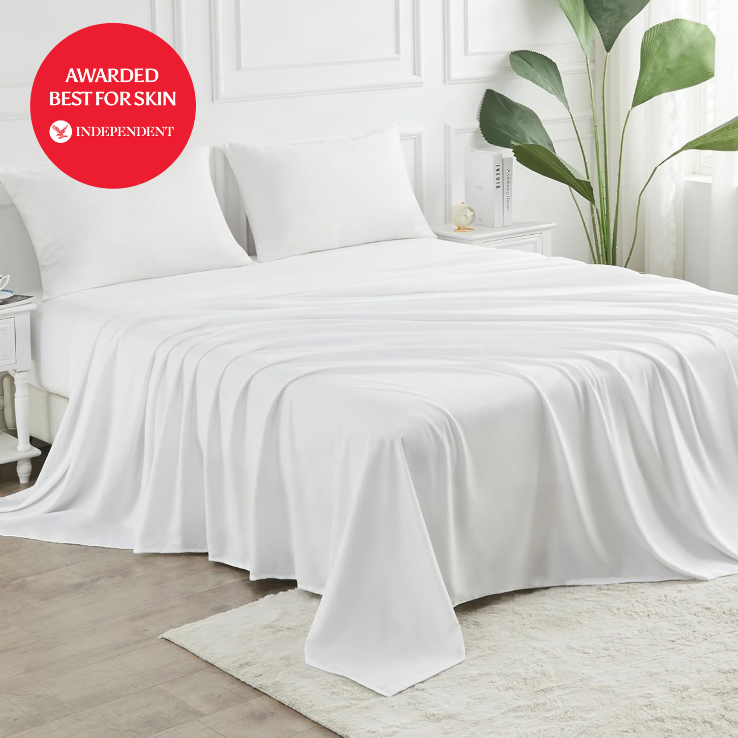 SilverLining® Organic Bamboo Silk Flat Sheet