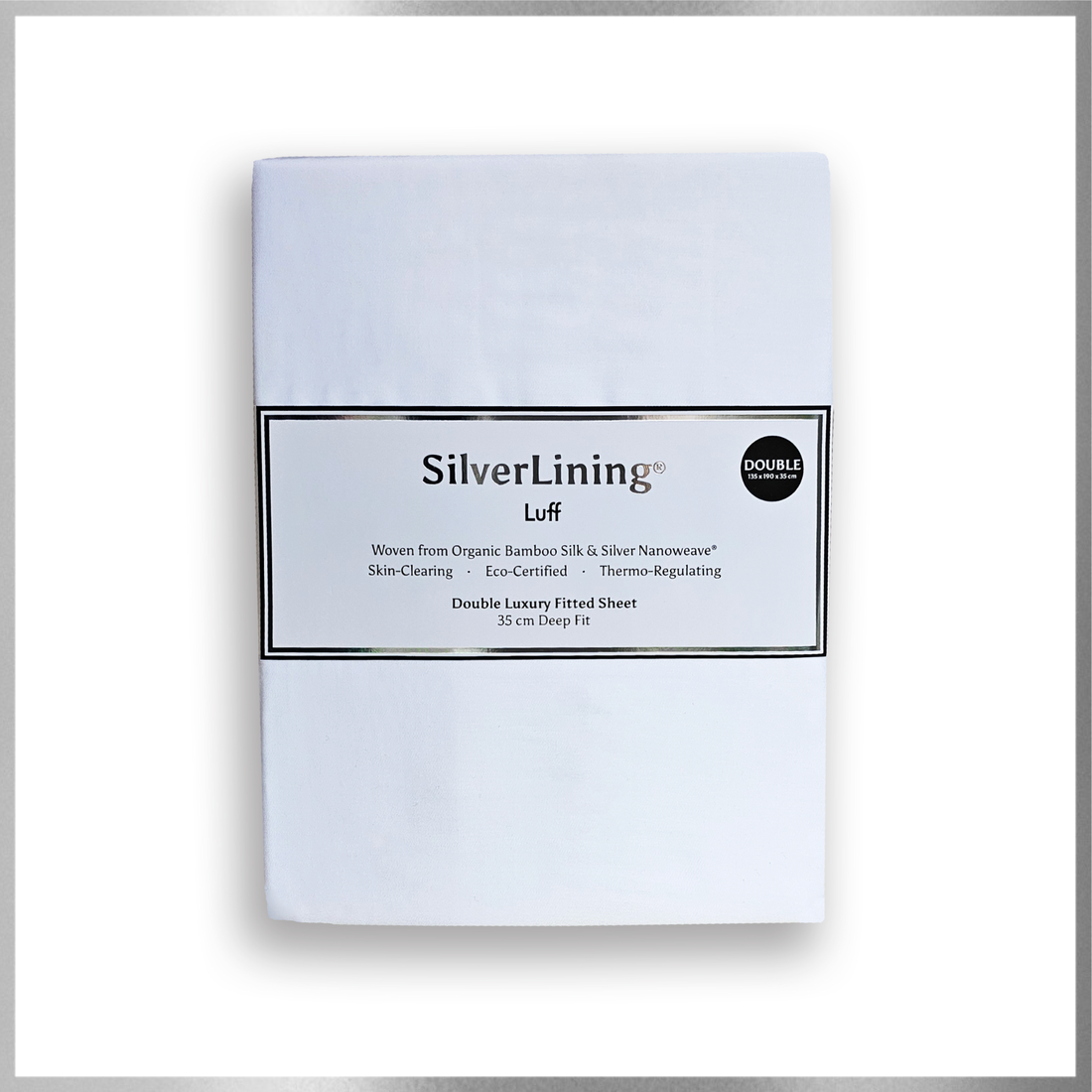 SilverLining® Organic Bamboo Silk Deep Fitted Sheet