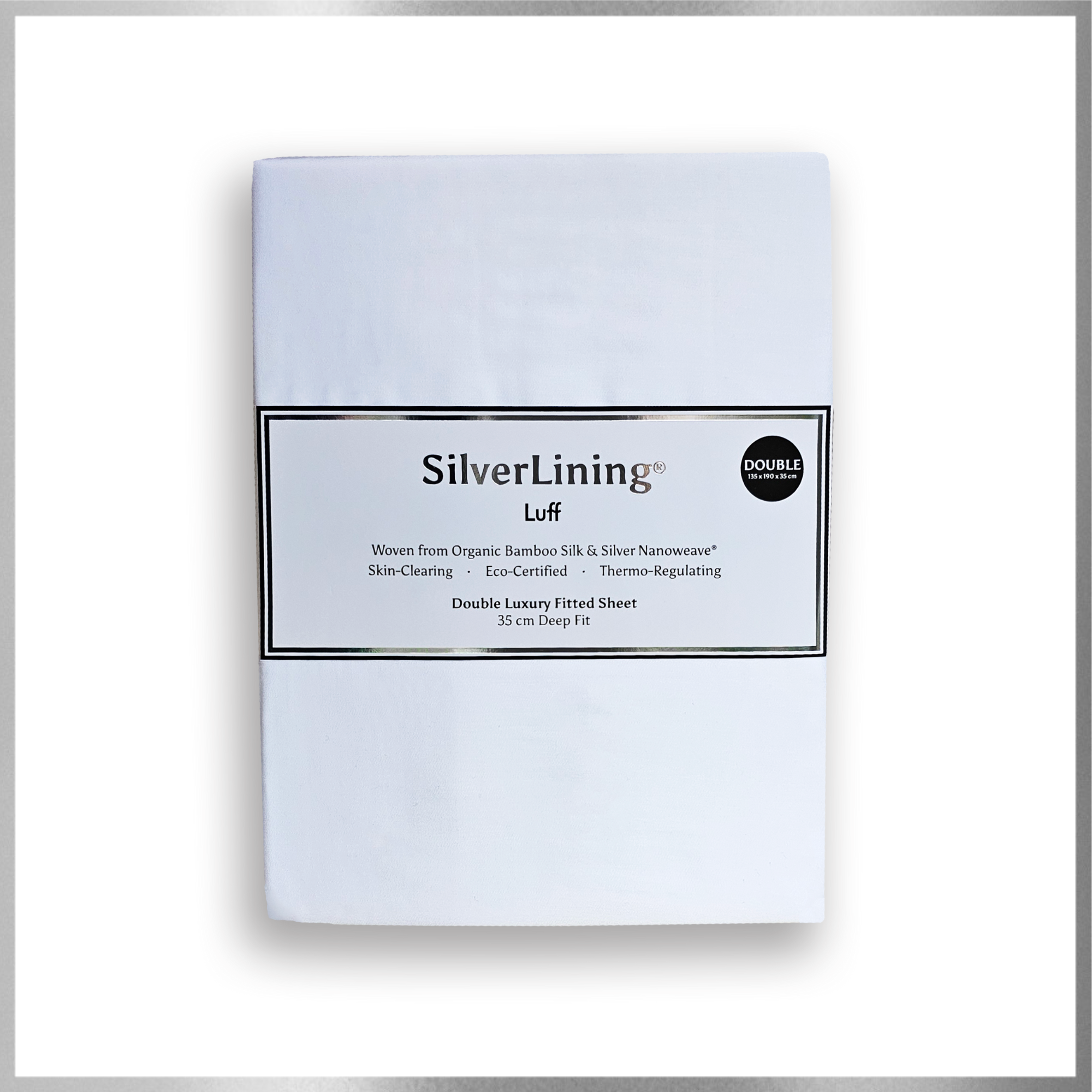 SilverLining® Organic Bamboo Silk Deep Fitted Sheet