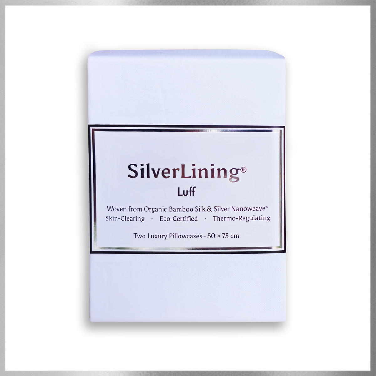 SilverLining® Organic Bamboo Silk Pillowcases (2 Pack) - Luff Sleep