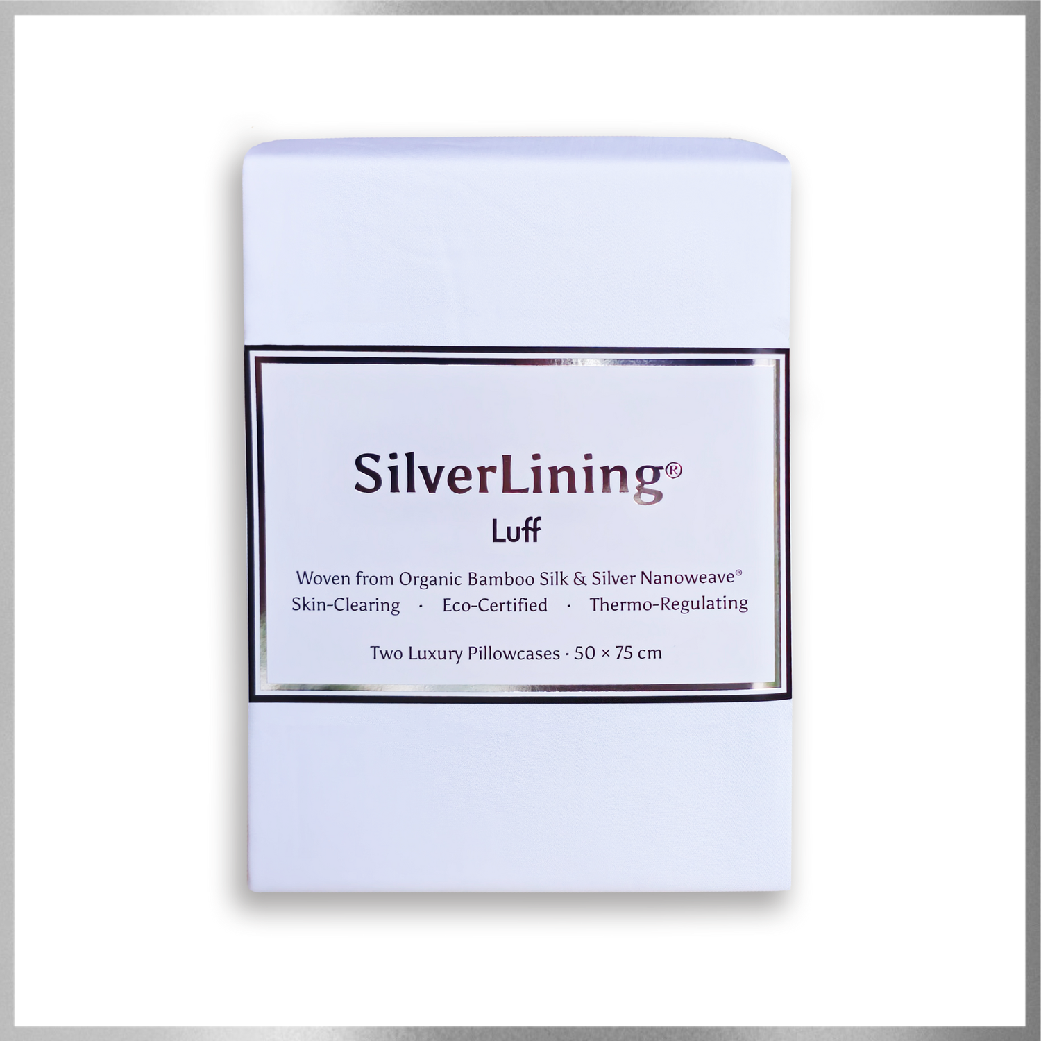 SilverLining® Organic Bamboo Silk Pillowcases (2 Pack)