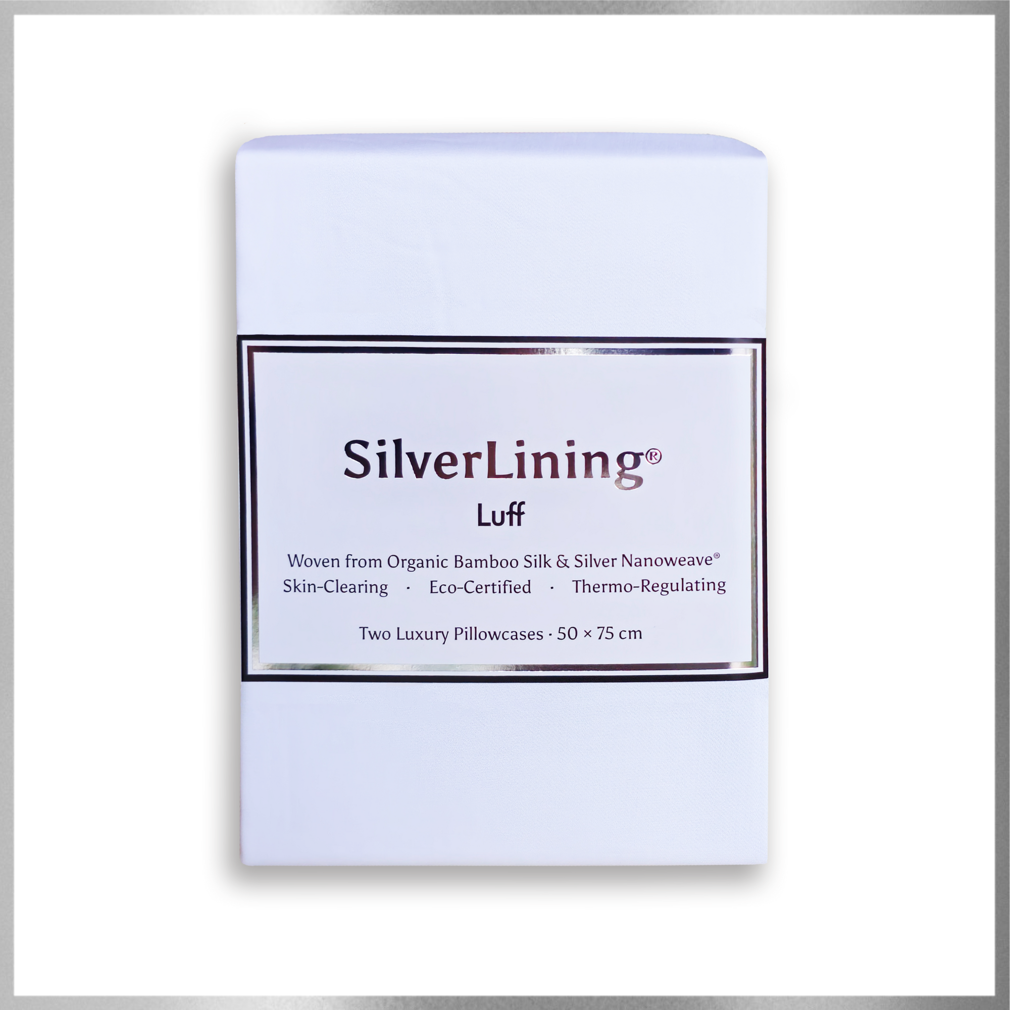 SilverLining® Organic Bamboo Silk Pillowcases (2 Pack) - Luff Sleep