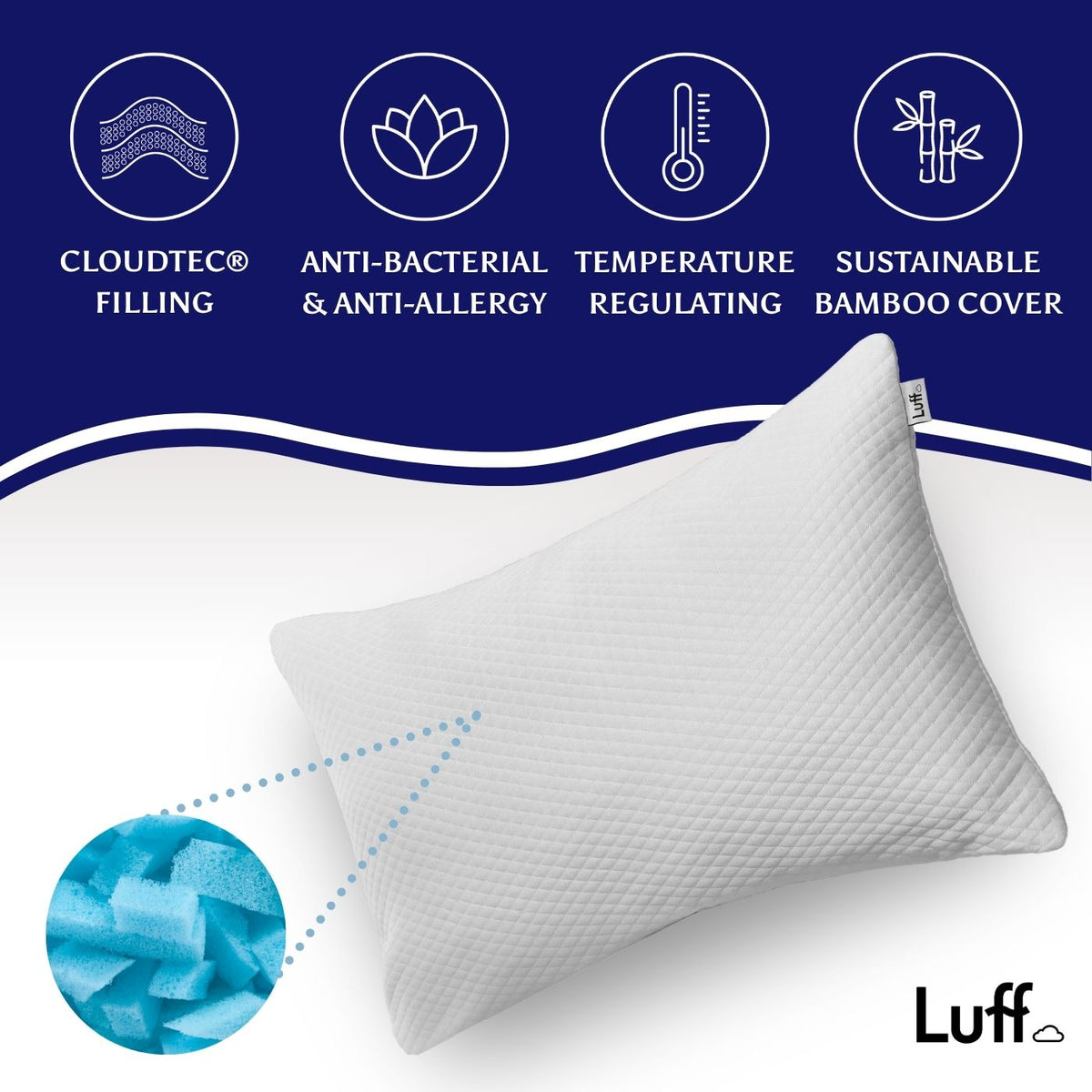 The Luxury Bamboo Pillow - Luff Sleep