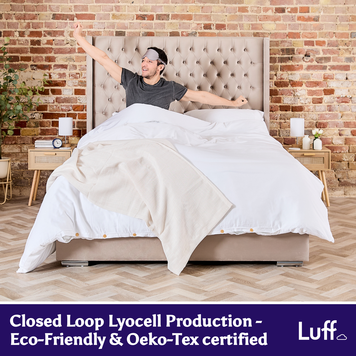 SilverLining® Organic Bamboo Silk Flat Sheet - Luff Sleep