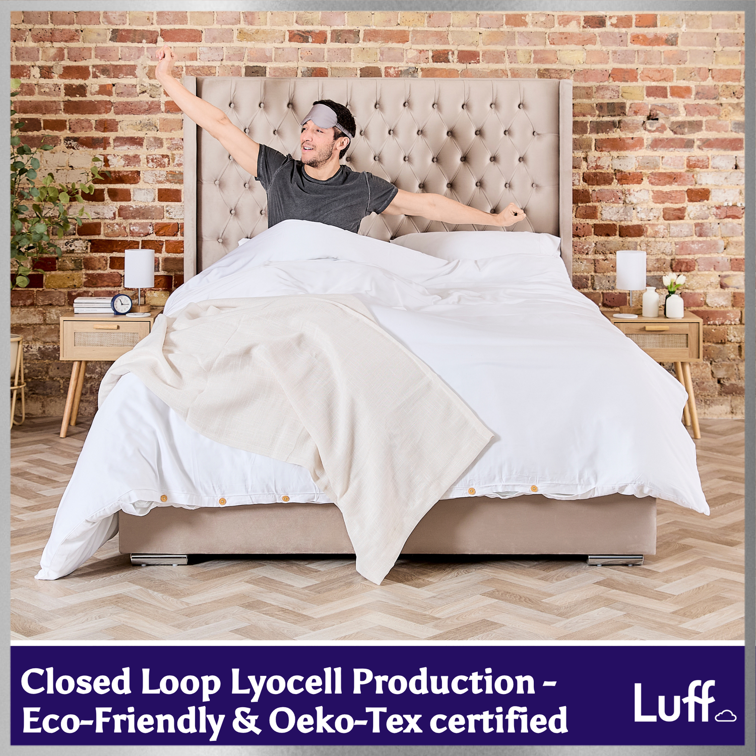 SilverLining® Organic Bamboo Silk Deep Fitted Sheet