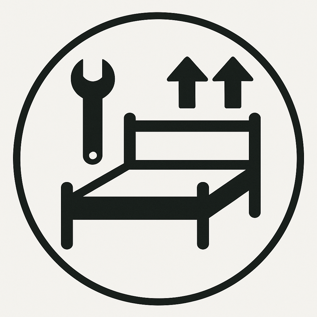 Bed Base Delivery Option 3: Setup in Room of Choice and Removal of Packaging