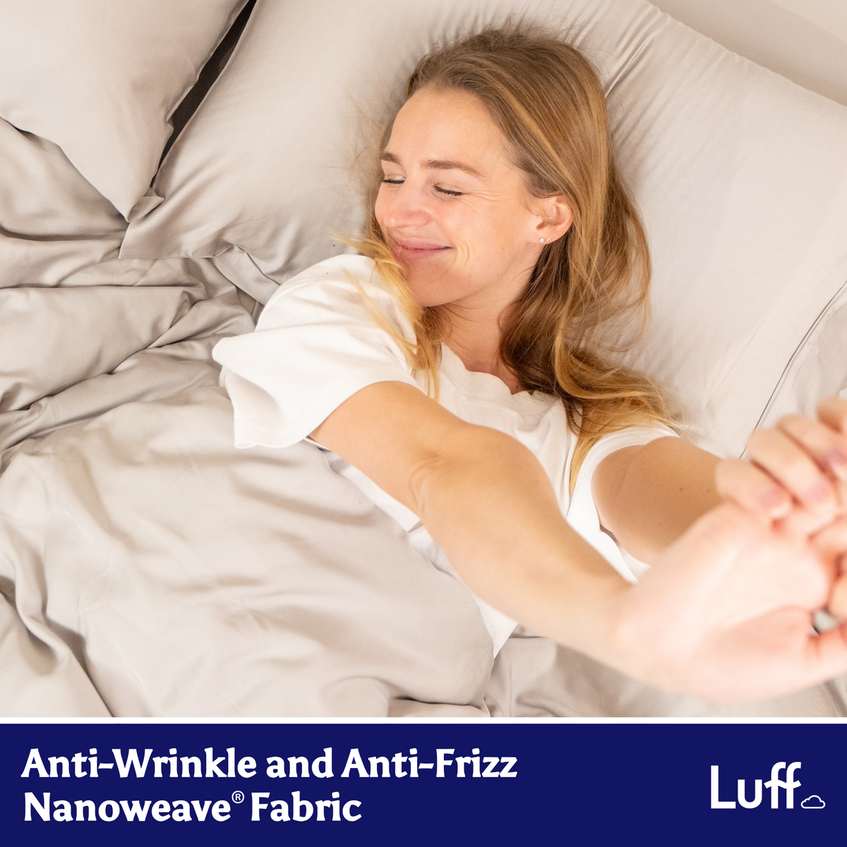 Organic Bamboo Silk Duvet Set, antibacterial and anti-allergy - Luff Sleep