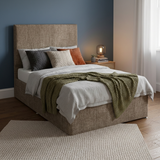 Imperial Divan Bed Base Luff Sleep Comet Mink #colour_comet-mink