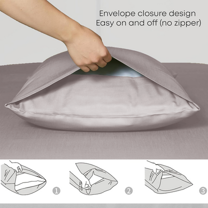 100% Organic Bamboo Silk Pillowcases
