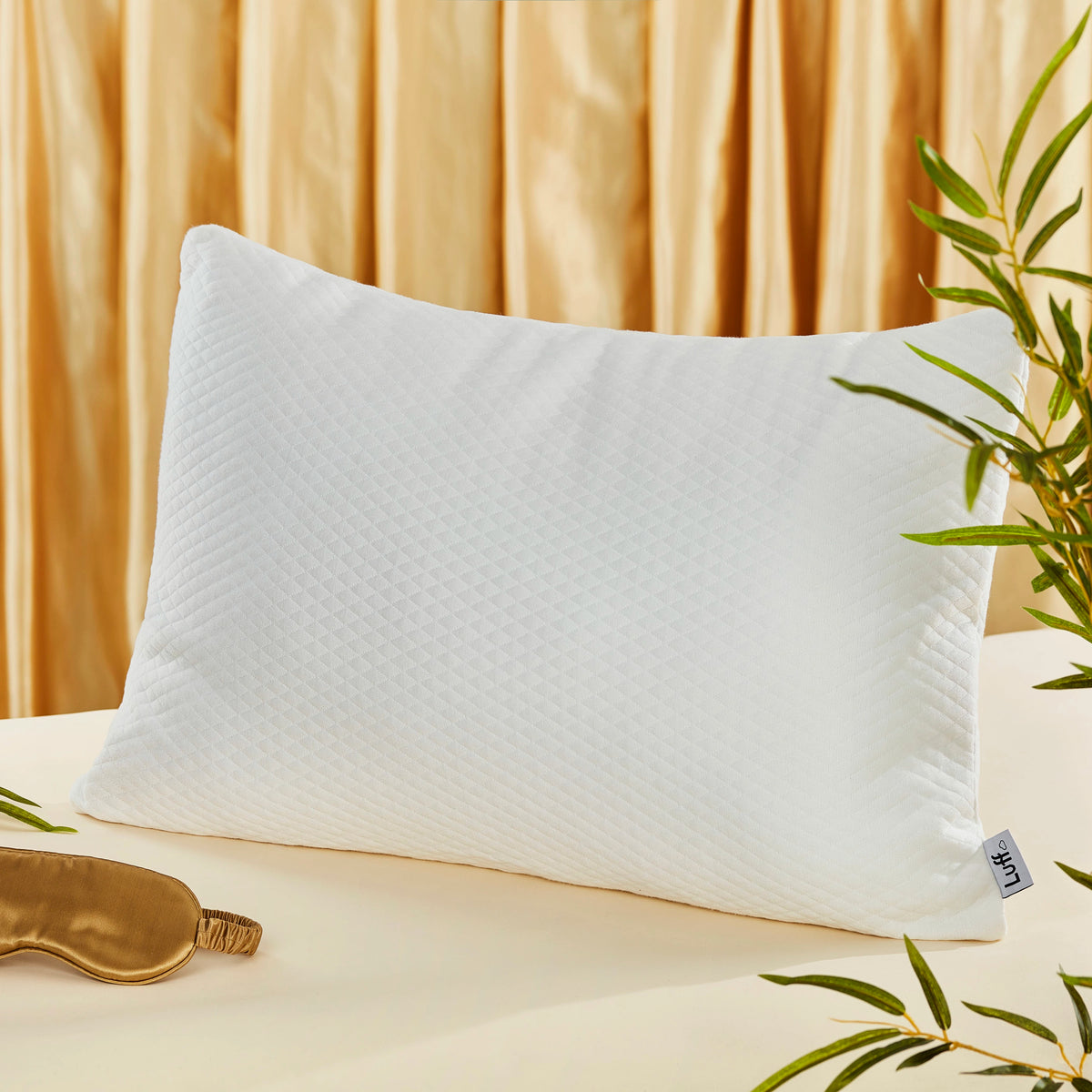 Luff Luxury Pillow. Removable and washable bamboo cover. Anti-allergy and antibacterial.