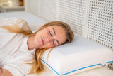 Luff Mayfair Cooling Gel Pillow - anti-allergy and antibacterial, deeper cooler sleep. Removable and washable bamboo cover.