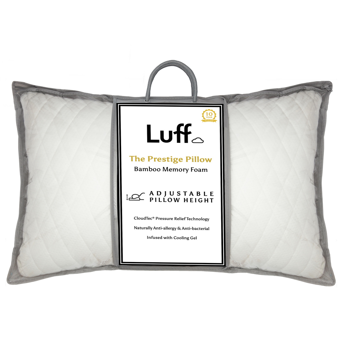 The Prestige Adjustable Bamboo Pillow - Luff Sleep