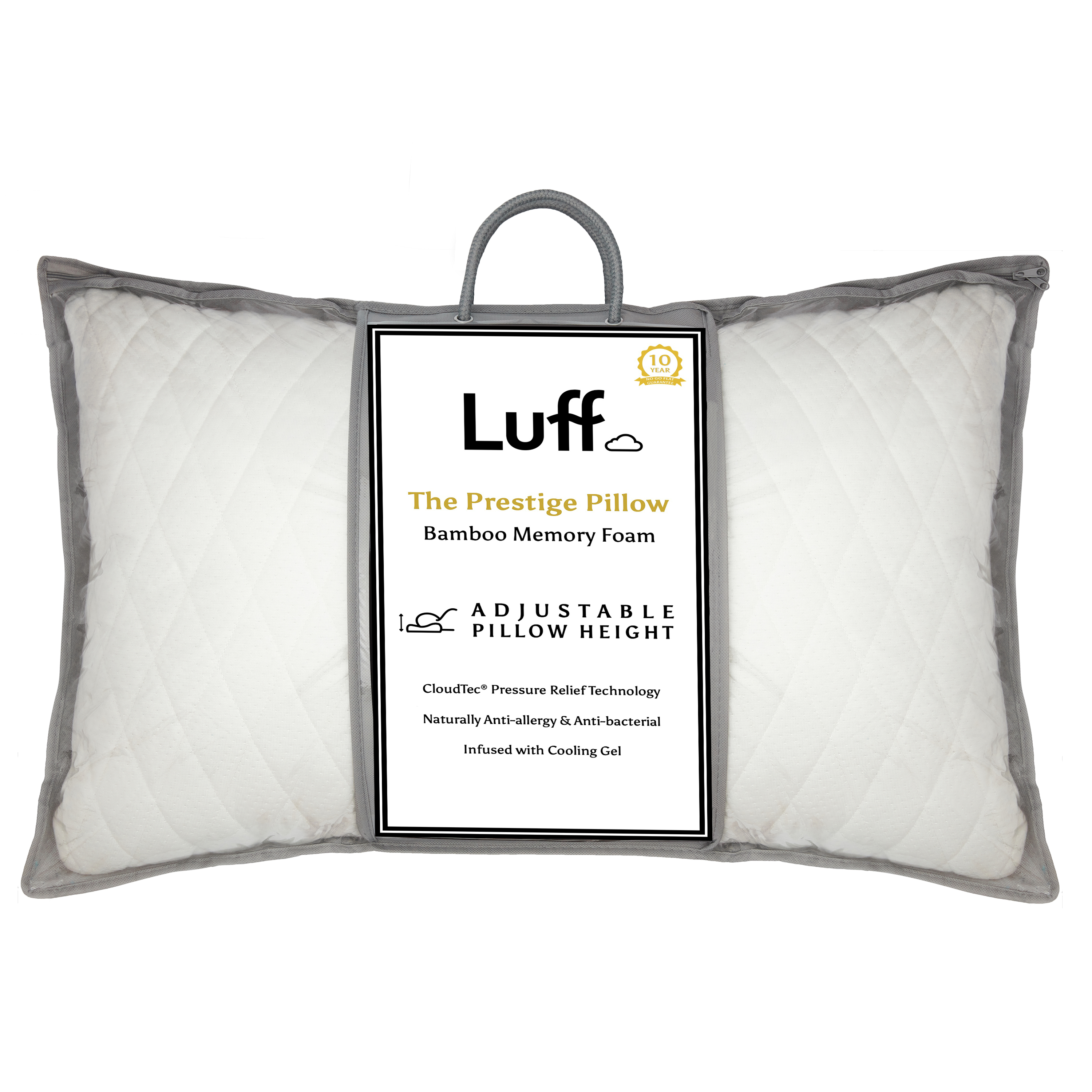 The Prestige Adjustable Bamboo Pillow - Luff Sleep