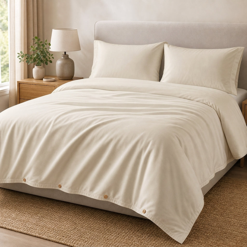 Luff SilverLining Bamboo Bedding with real silver. Naturally antibacterial and breathable #colour_champagne