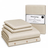 Luff SilverLining Bamboo Bedding with real silver. Naturally antibacterial and breathable #colour_champagne