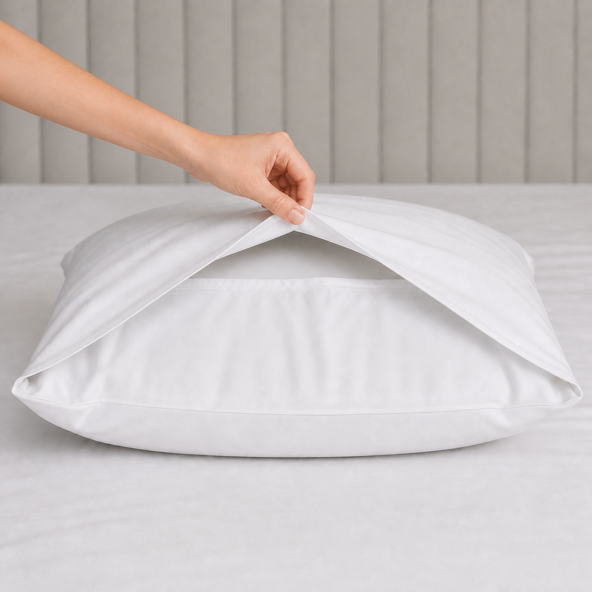 Luff SilverLining Bamboo Bedding with real silver. Naturally antibacterial and breathable #colour_white