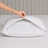 Luff SilverLining Bamboo Bedding with real silver. Naturally antibacterial and breathable #colour_white
