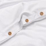 Luff SilverLining Bamboo Bedding with real silver. Naturally antibacterial and breathable #colour_white