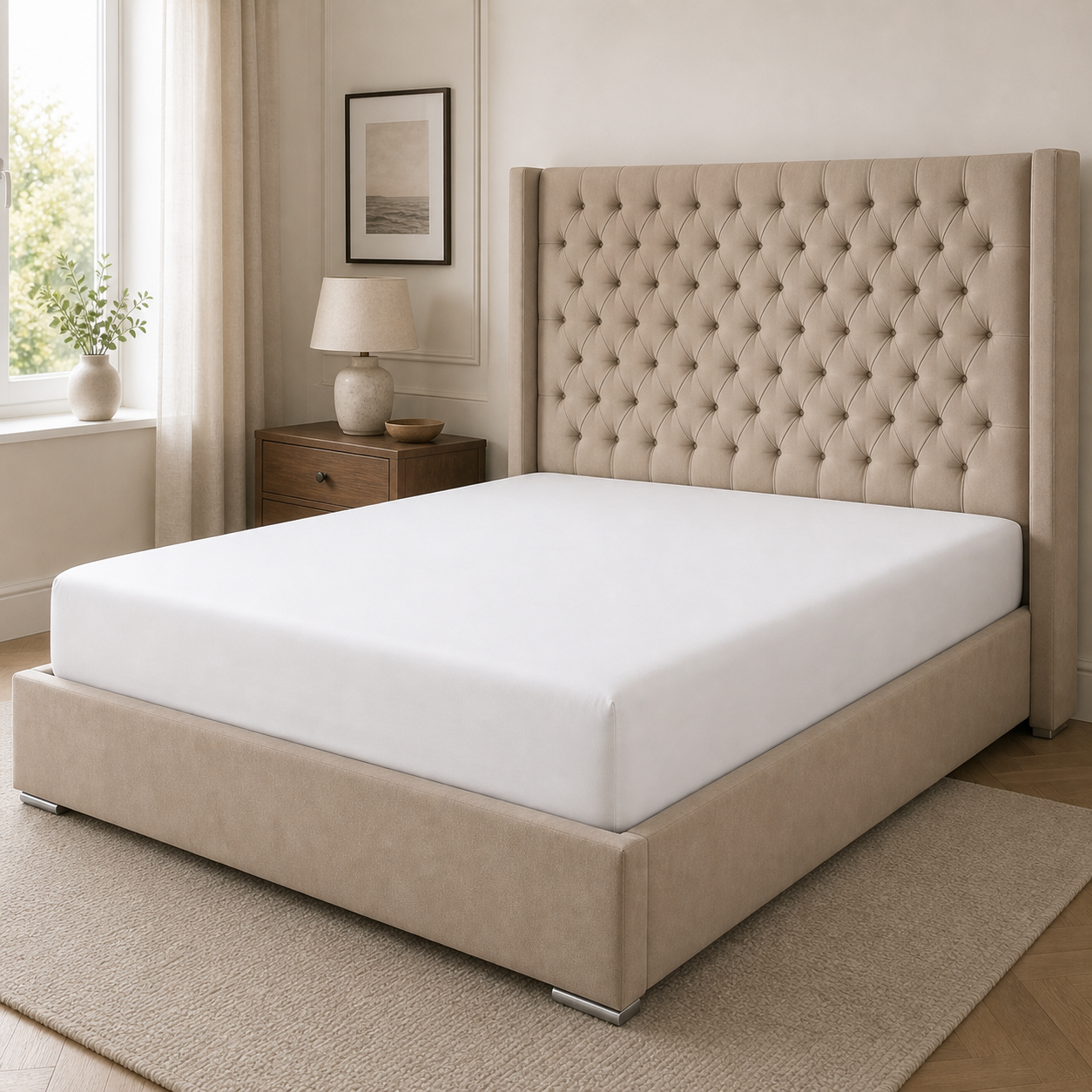 Luff SilverLining Bamboo Bedding with real silver. Naturally antibacterial and breathable #colour_white