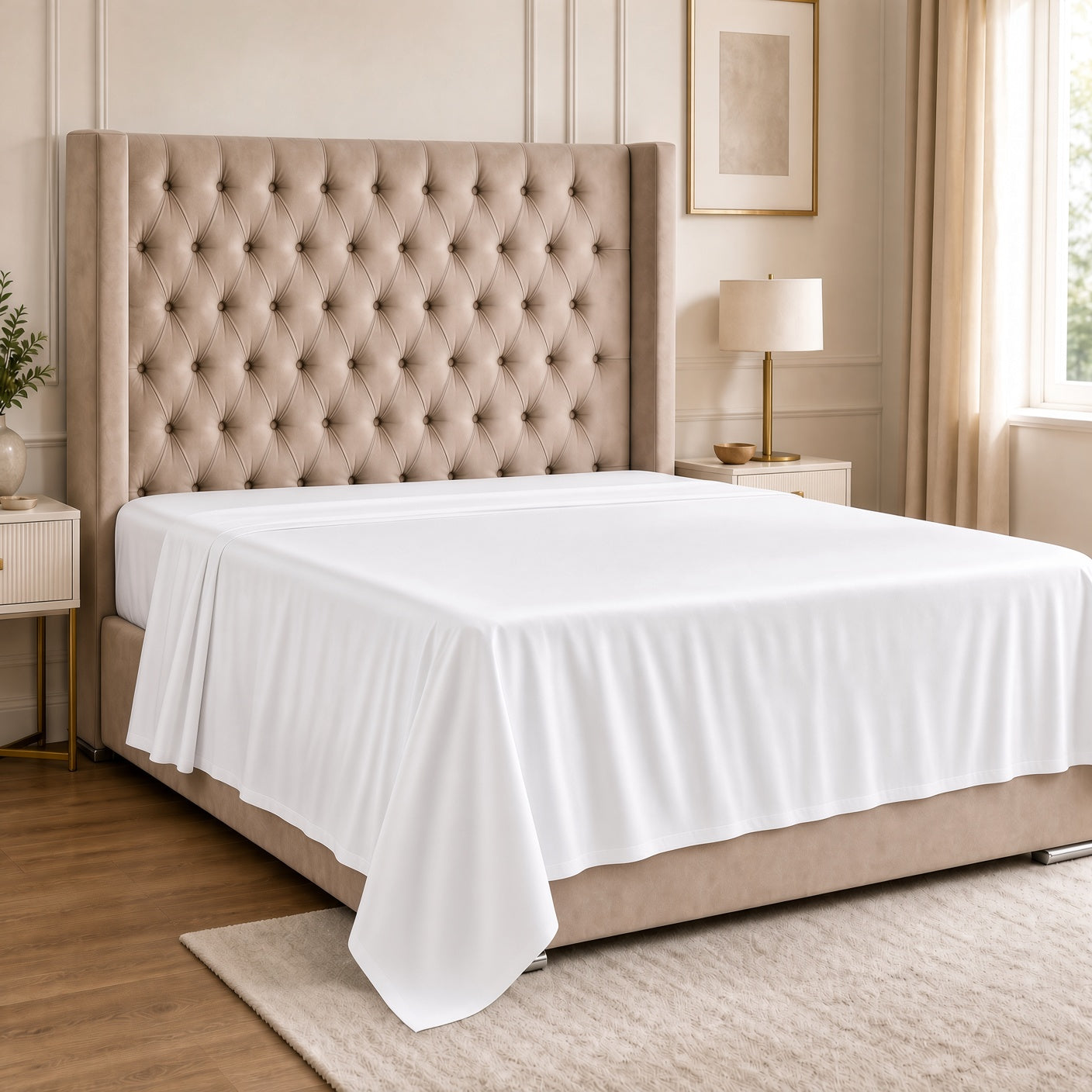 Luff SilverLining Bamboo Bedding with real silver. Naturally antibacterial and breathable #colour_white