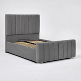 Modern Elegance Ottoman Bed Base, Gas List Open - Luff Sleep (Plush Grey) #colour_plush-grey