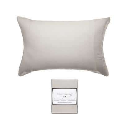SilverLining® Organic Bamboo Silk Pillowcases (2 Pack) - Luff Sleep