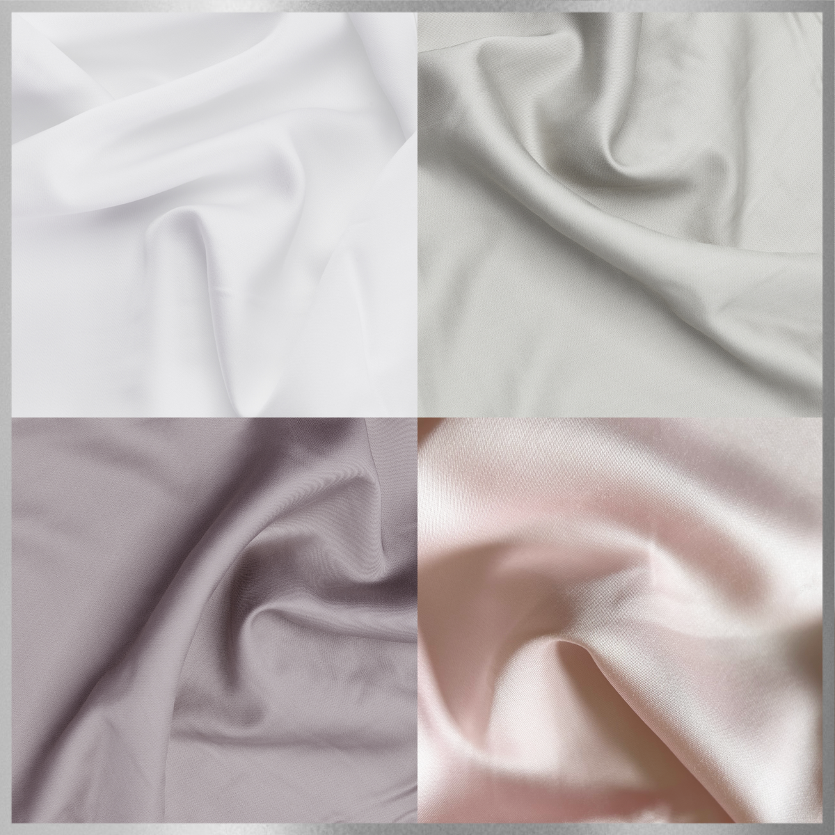 SilverLining® Organic Bamboo Silk Pillowcases (2 Pack) - Luff Sleep