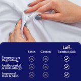 Organic Bamboo Silk Duvet Set, antibacterial and anti-allergy - Luff Sleep