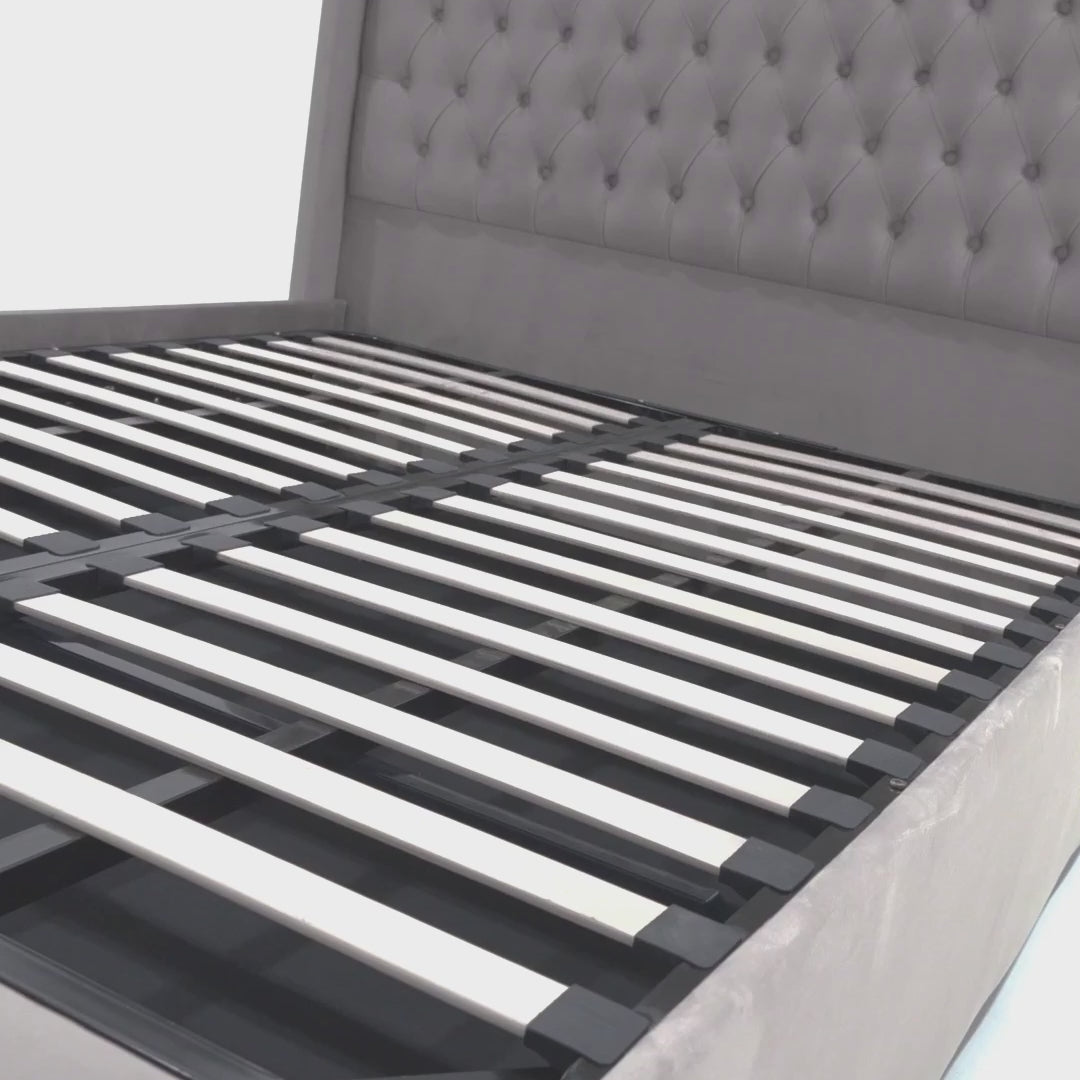 The Majestic Wingback Ottoman Bed