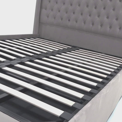 The Majestic Wingback Ottoman Bed